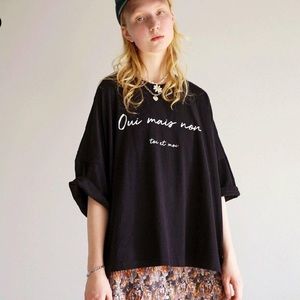 oui mais non oversized cotton t-shirt
